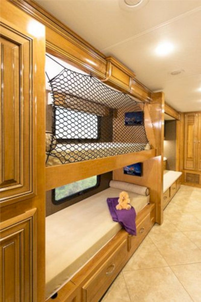 Luxury rv with a bunkhouse