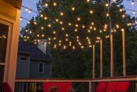 Plan and hang patio lights for outdoor living space