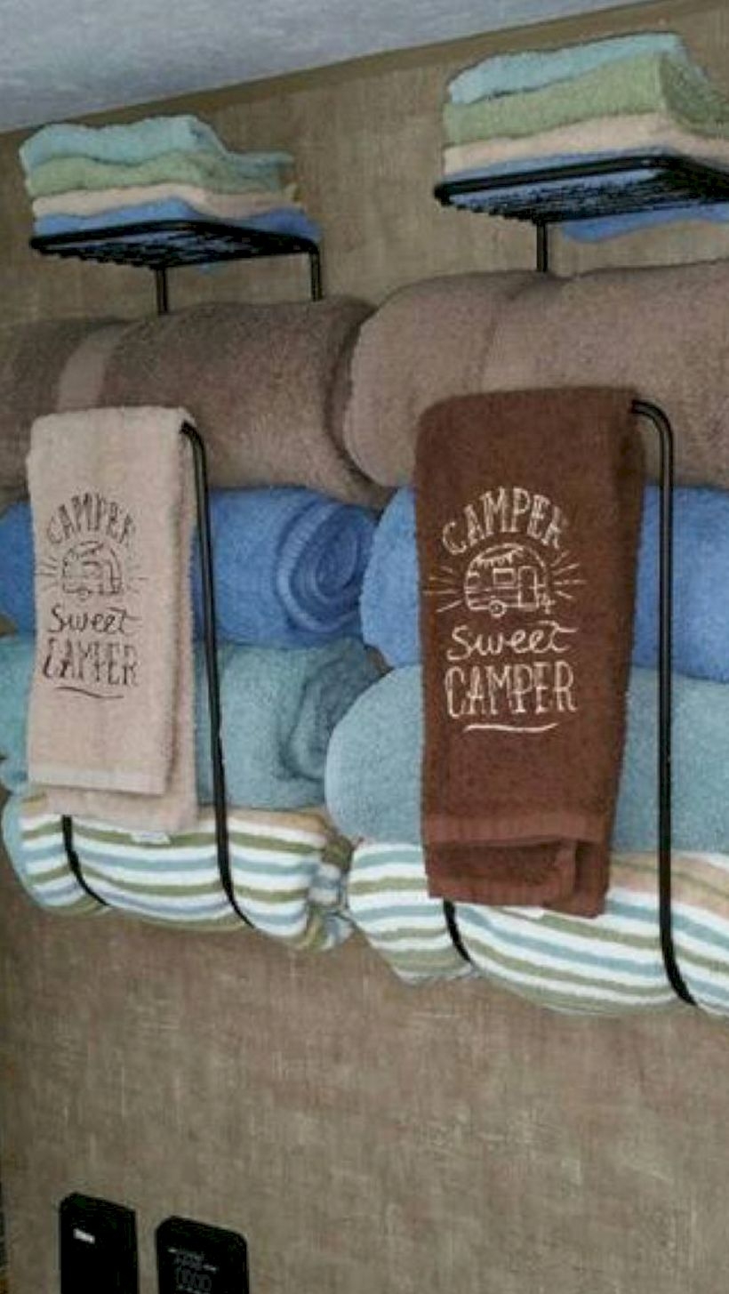 Towel racks camper