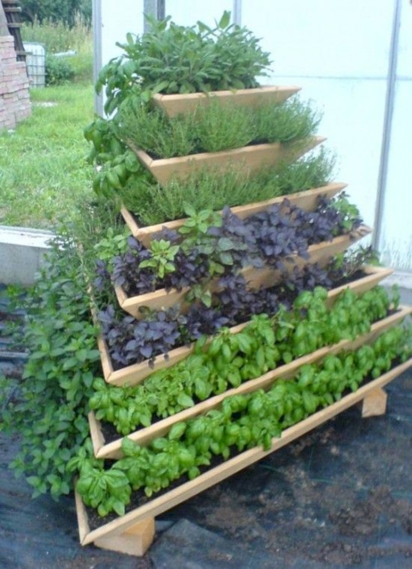 Vertical pyramid planter