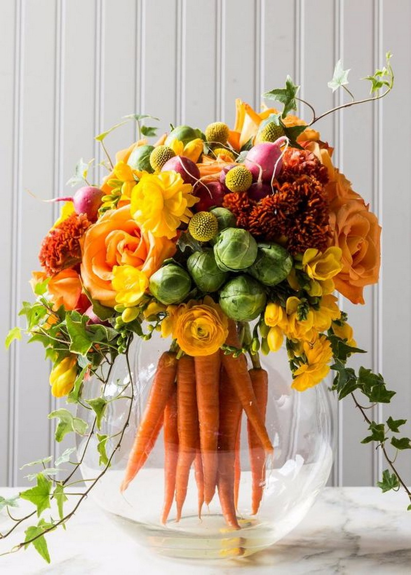 3. carrot centerpiece