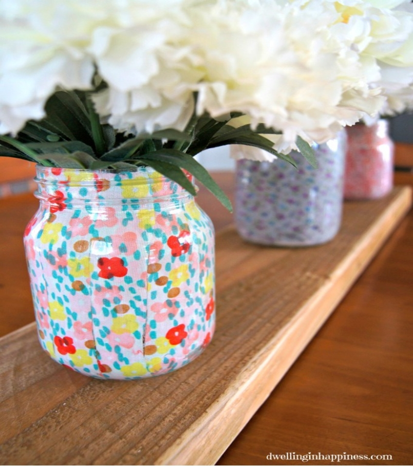 Mason jar spring decoration 10