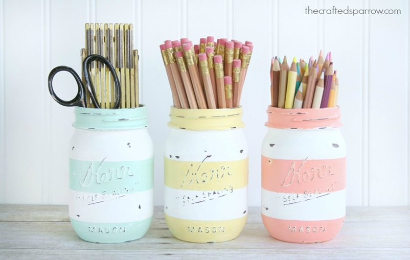 Mason jar spring decoration 12