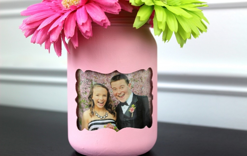 Mason jar spring decoration 6