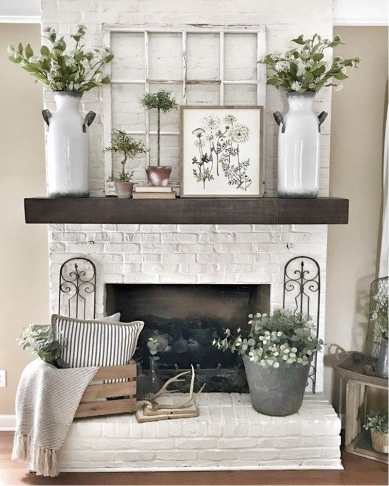 Spring mantel ideas 5