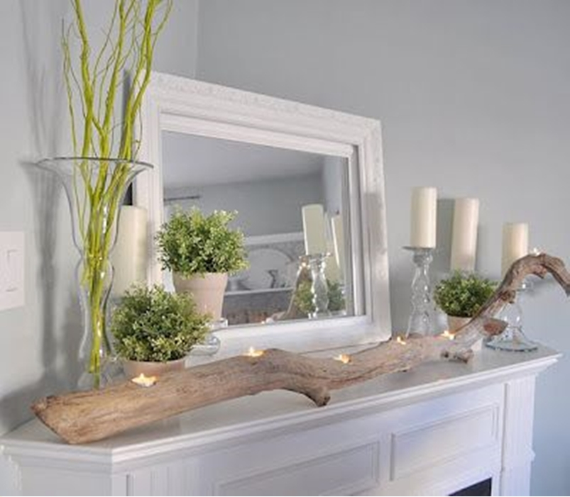 Spring mantel ideas 7