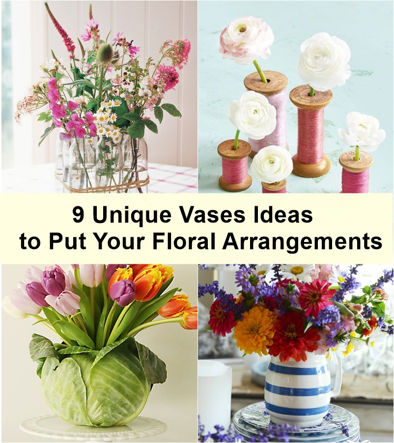 9 Unique Vases Ideas to Put Your Floral Arrangements ~ Matchness.com