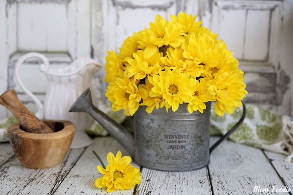 Rustic watering can