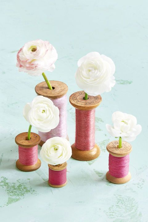 Simple spool centerpiece
