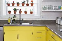 Sunshine-yellow-kitchen-cabinets