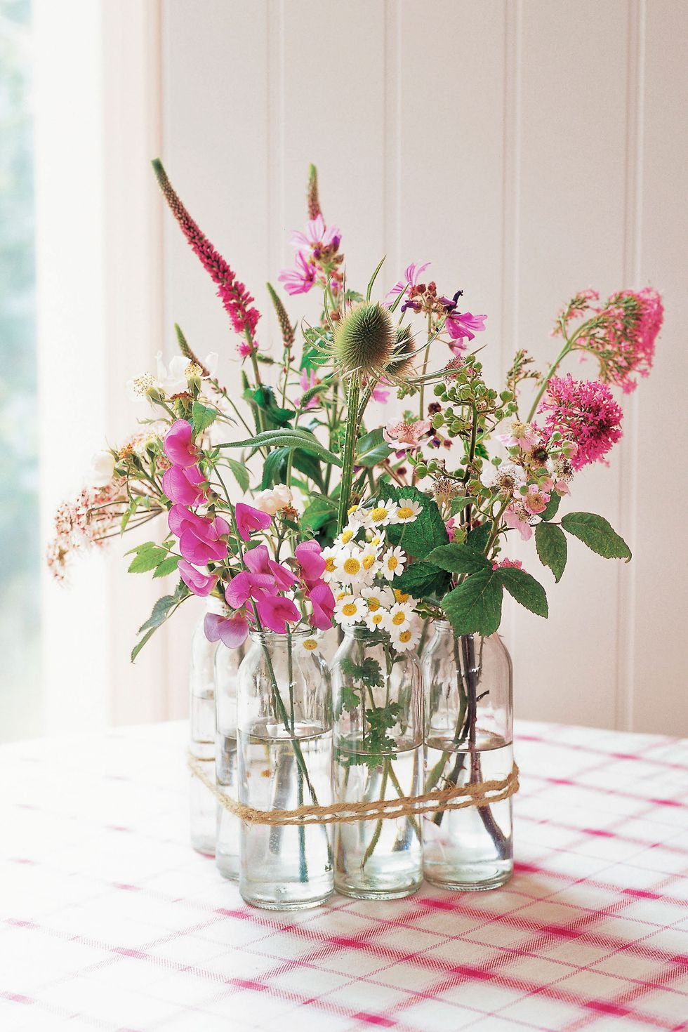 Vintage milk bottles