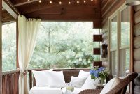 Above a porch