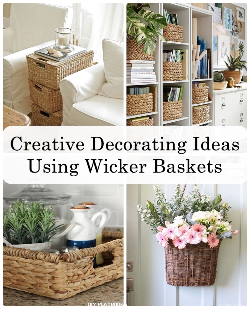 Creative Decorating Ideas Using Wicker Baskets ~ Matchness.com