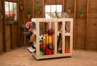 Sports goods storage cart