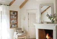 Fireplace in the bedroom