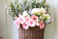 Fresh floral door display