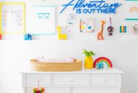 Rainbow-inspired gallery walls
