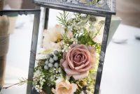 Rustic lantern centerpiece