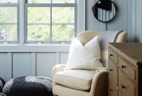 Seating nook in bedroom