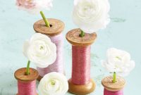 Simple spool centerpiece