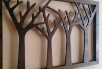 Stylish wood wall art decor