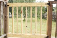 Diy deck stair gate