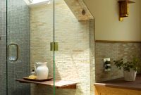 Light-filled shower.