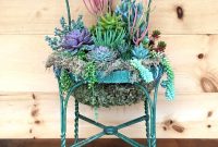 Succulent chair planter