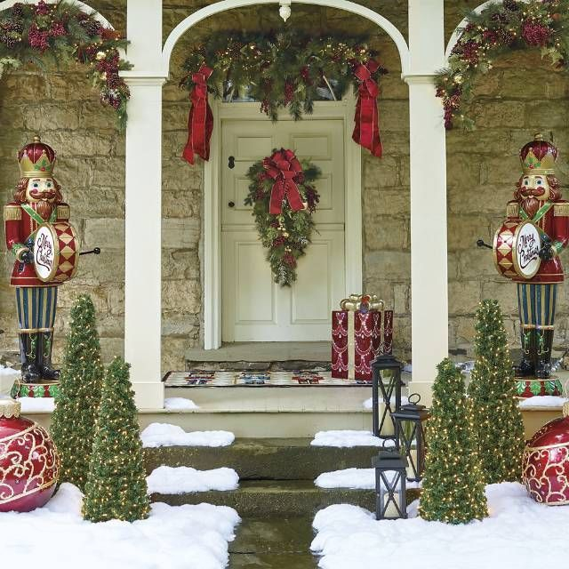 Adorable christmas porch décoration ideas 10