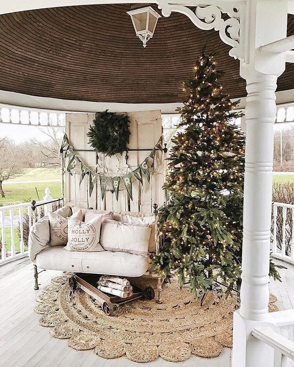 Adorable christmas porch décoration ideas 18