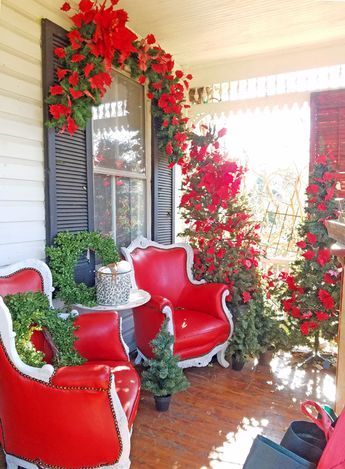 Adorable christmas porch décoration ideas 20