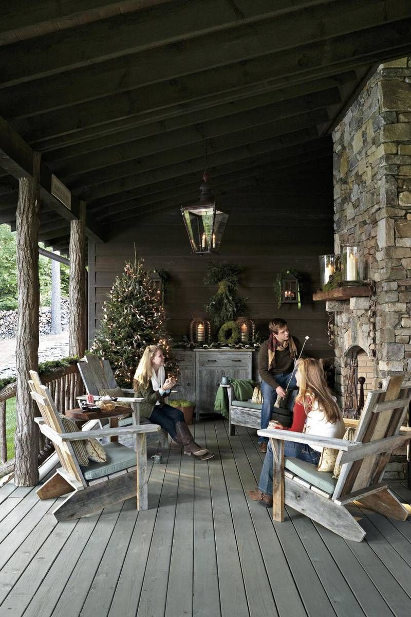 Adorable christmas porch décoration ideas 22