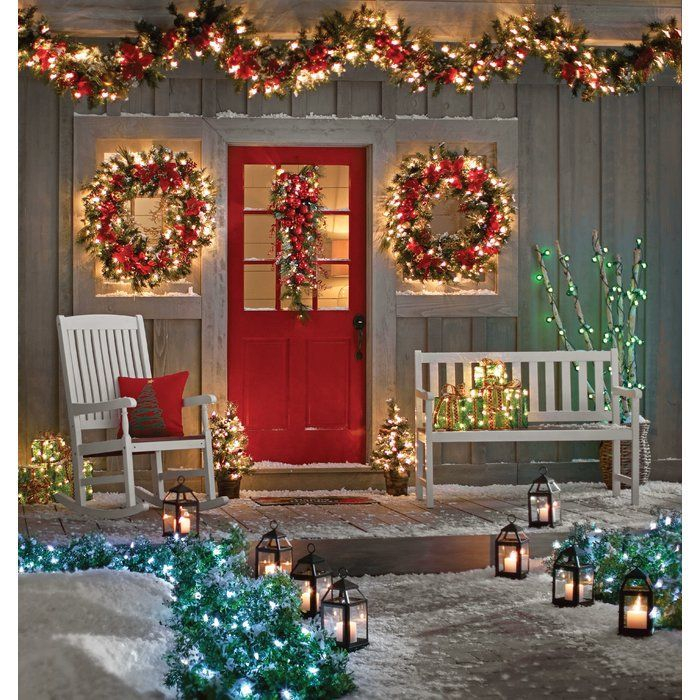 Adorable christmas porch décoration ideas 24
