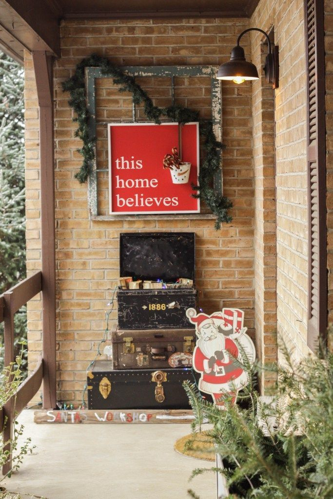 Adorable christmas porch décoration ideas 27