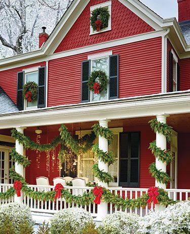 Adorable christmas porch décoration ideas 29