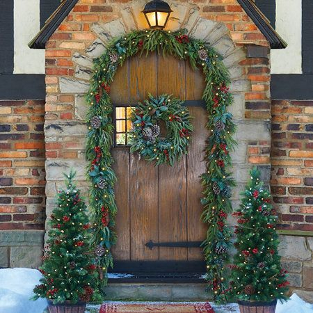 Adorable christmas porch décoration ideas 32