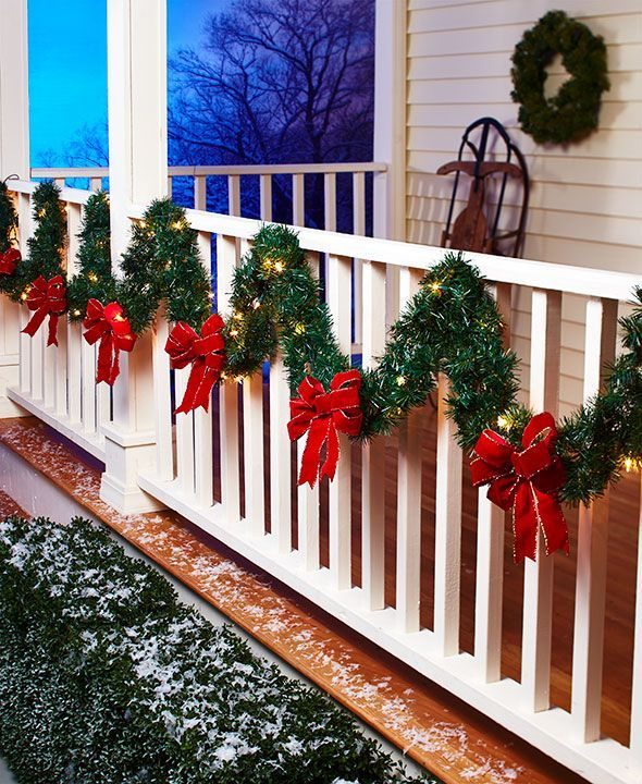 Adorable christmas porch décoration ideas 33
