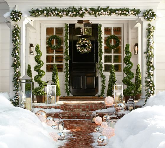 Adorable christmas porch décoration ideas 38