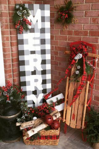 Adorable christmas porch décoration ideas 40