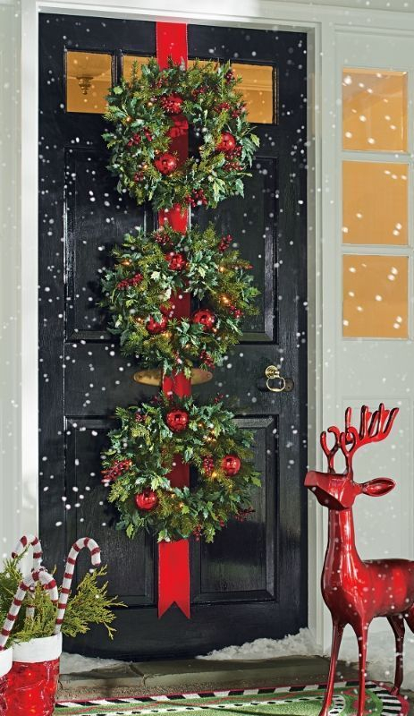 Adorable christmas porch décoration ideas 46
