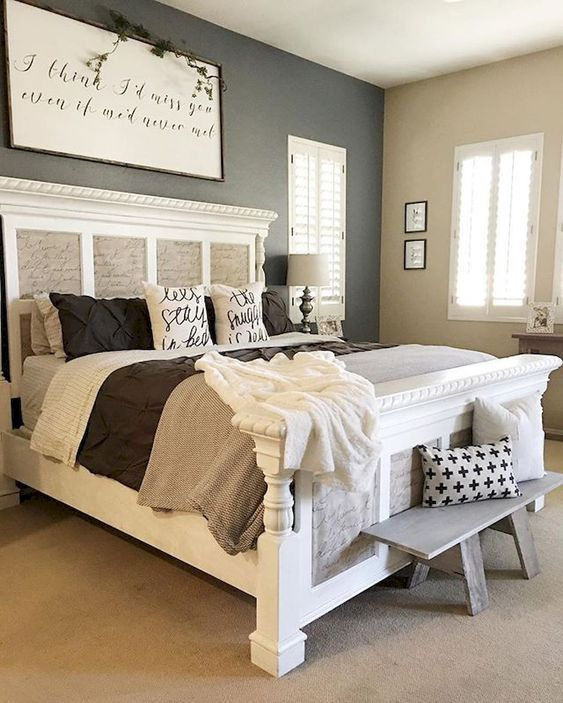 Classic and vintage farmhouse bedroom ideas 02