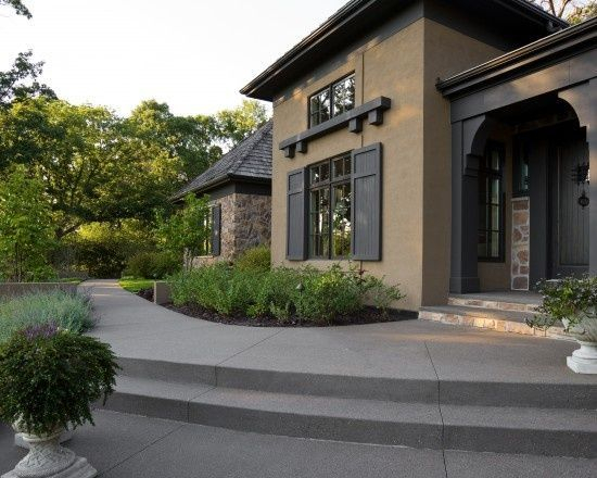 Exterior paint colors for house with brown roof 18