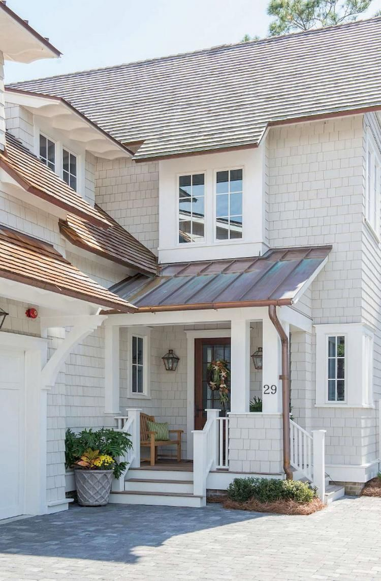 Exterior paint colors for house with brown roof 21