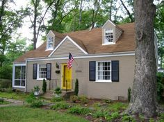 Exterior paint colors for house with brown roof 31