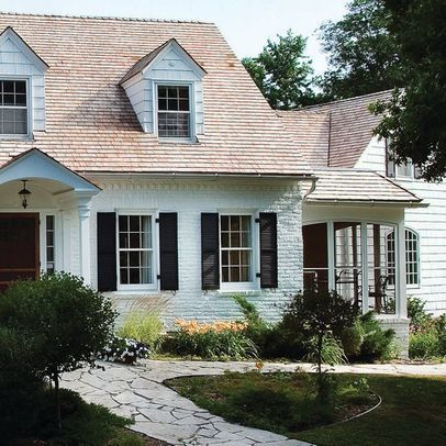 Exterior paint colors for house with brown roof 41