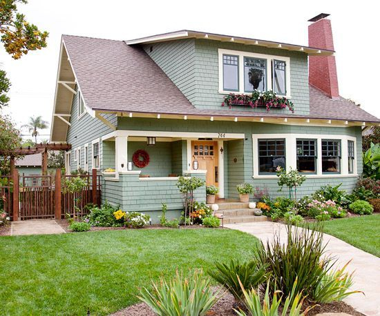Exterior paint colors for house with brown roof 44