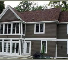 Exterior paint colors for house with brown roof 46