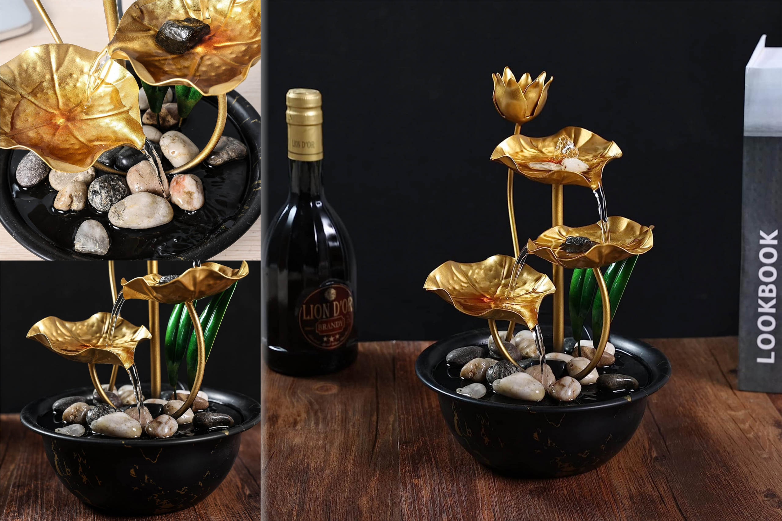 Lotus leaf fountain