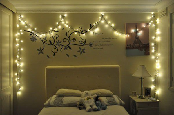 Awesome string light ideas for bedroom 08