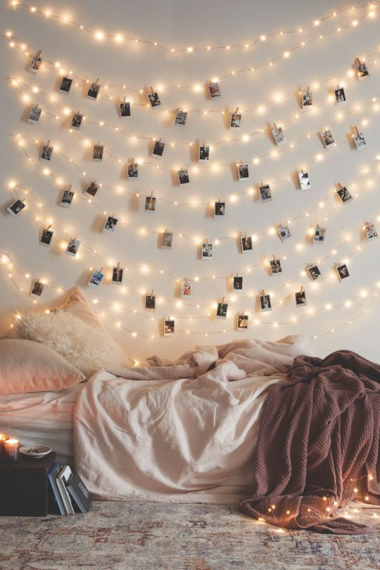 Awesome string light ideas for bedroom 13